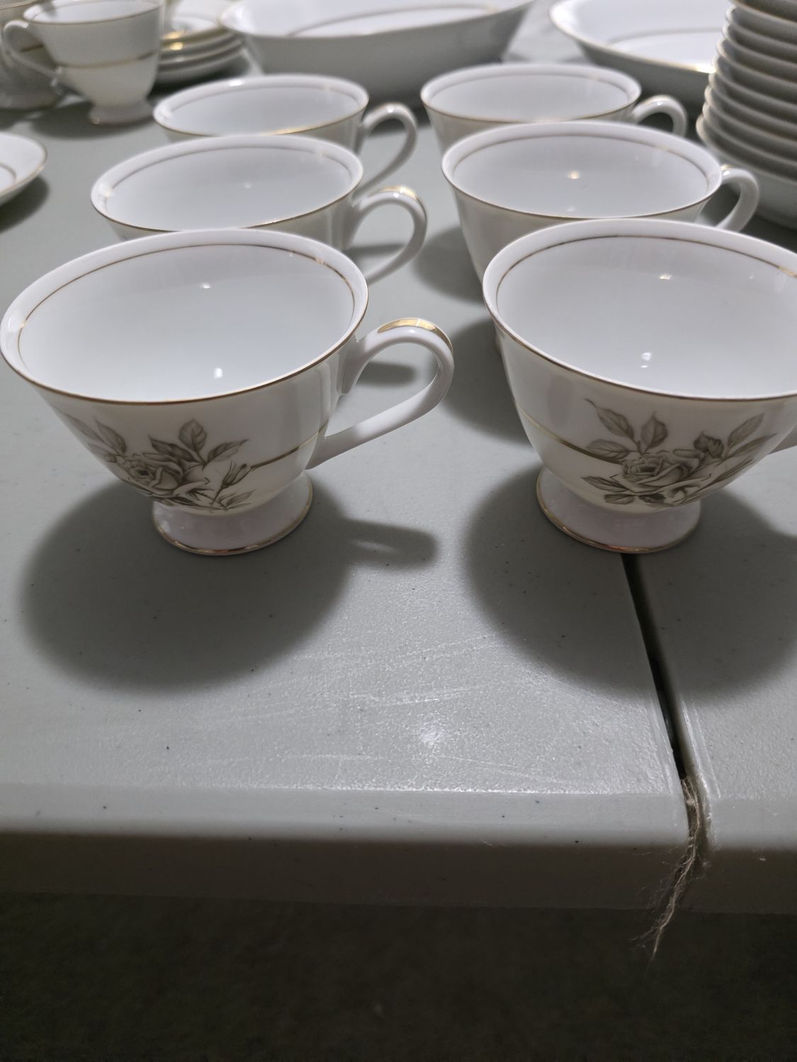 VINTAGE ENCHANTO 6 CUPS BROWN ROSE