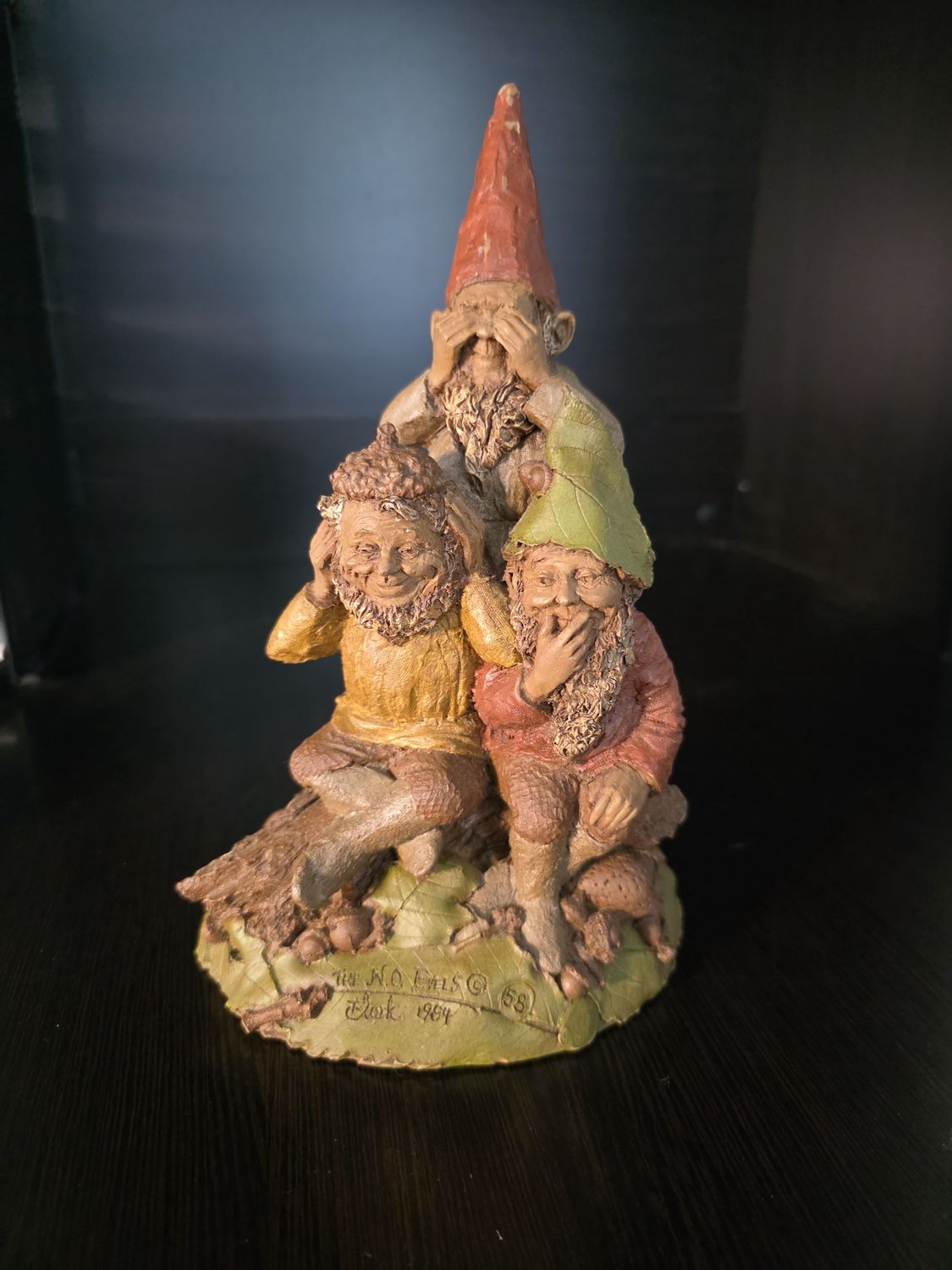 Tom Clark Clay Gnome Sculpture The N.O. Evels 1984  #58