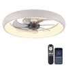 PACIFIC CORE 20 in. Smart Indoor Modern White Round Low Profile Ceiling Fan with Dimmable LED with Remote Included  NEW IN BOX