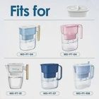 3 PACK AQUA CREST Replacement for All Waterdrop Pitcher and Dispenser Filtration Systems, Fits Waterdrop WD-PF-01A Plus, Reduces PFAS, PFOA/PFOS, Chlorine, Last Up to 200 Gallons (Pack of 3)