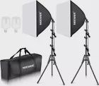 NEEWER 700W Equivalent Softbox Lighting Kit Photography Studio Lighting Kit