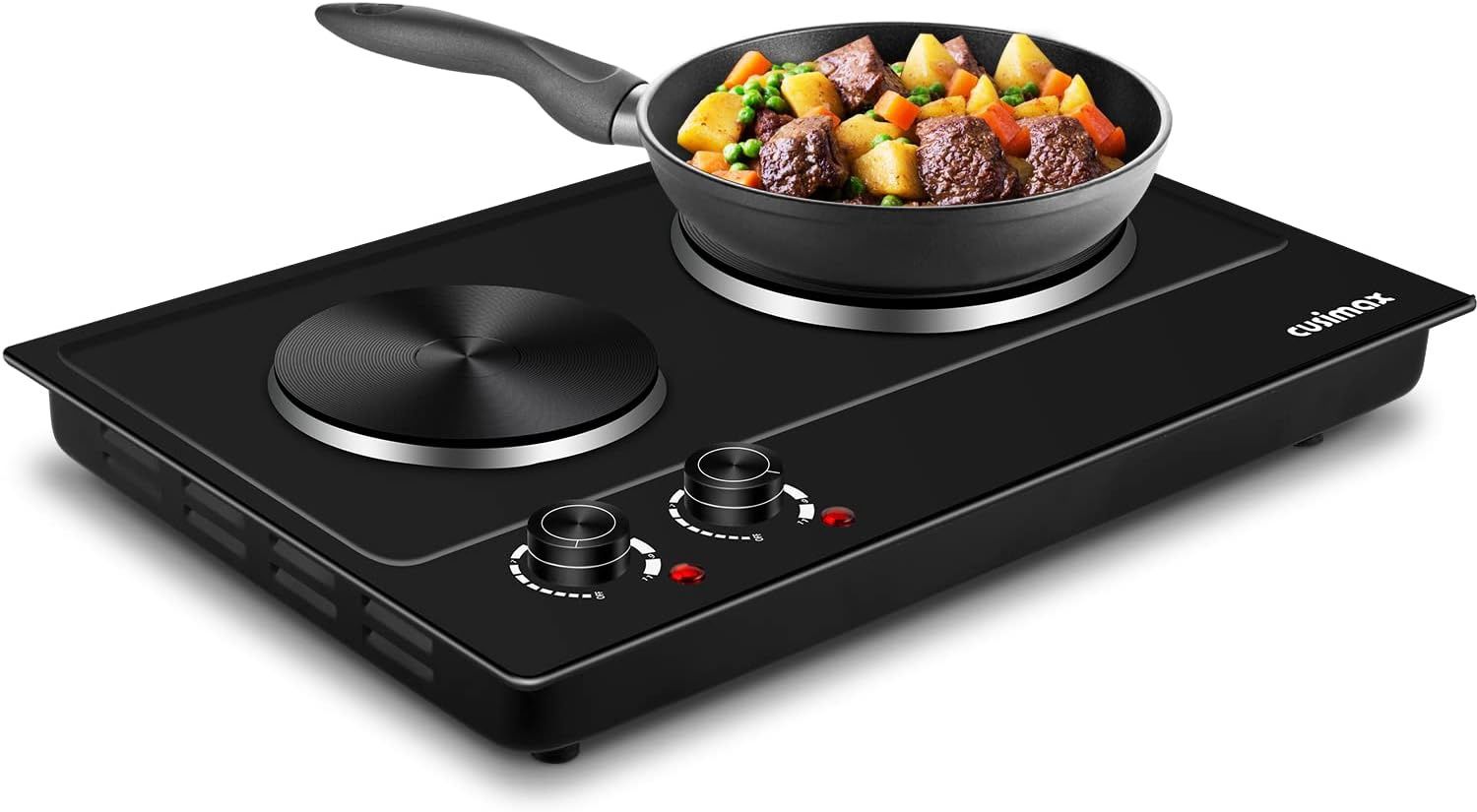 CUSIMAX 1800W CERAMIC ELECTRIC HOT PLATE DUAL CONTROL CMHP-C180