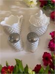 Vintage Fenton Milk Glass Hobnail Salt &amp; Pepper Shakers, Creamer, Sugar Bowl