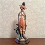 Giuseppe Armani 13&quot;T Porcelain Clown Figurine pre owned
