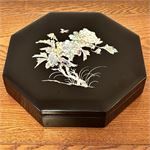 Mother of Pearl Inlay Black Lacquer Box1