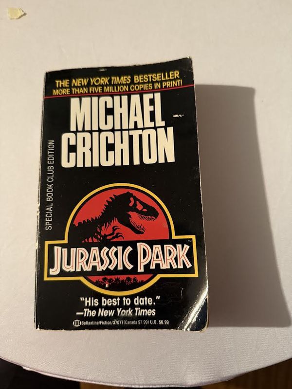 Jurassic Park Special Book Club Edition by Michael Crichton