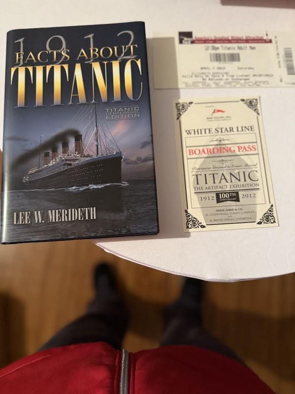 1912 Facts about Titanic Centennial Edition Signedby Lee W Merideth