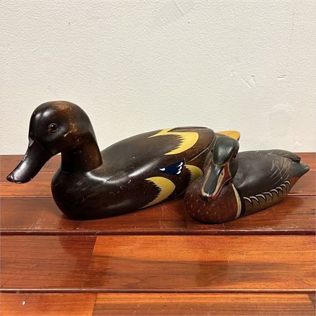 Vintage Carved Wood Duck Decoys