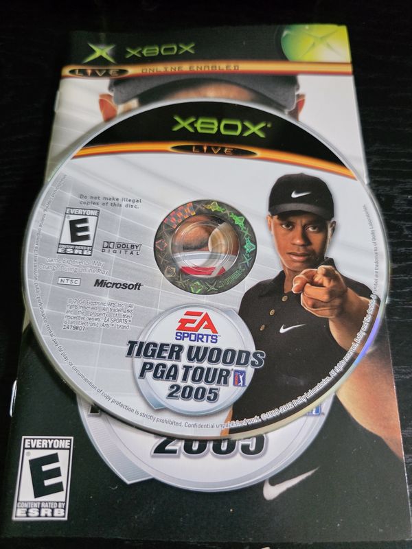 Tiger Woods PGA Tour 2005 (Microsoft Xbox, 2004, EA Sports)