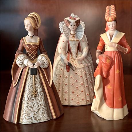 Lenox The Great Fashions of History Porcelain Figurines Lot of 3 - 6&quot;H
