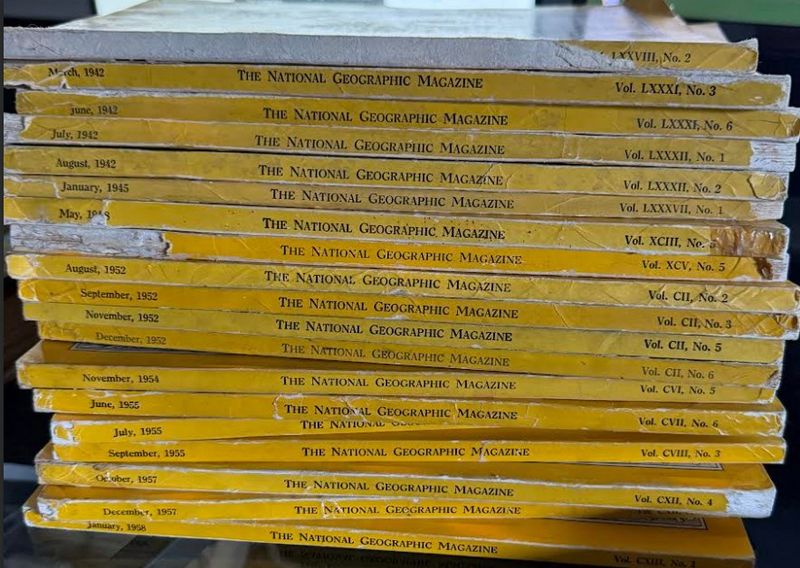 Vintage National Geophraphic Magazines