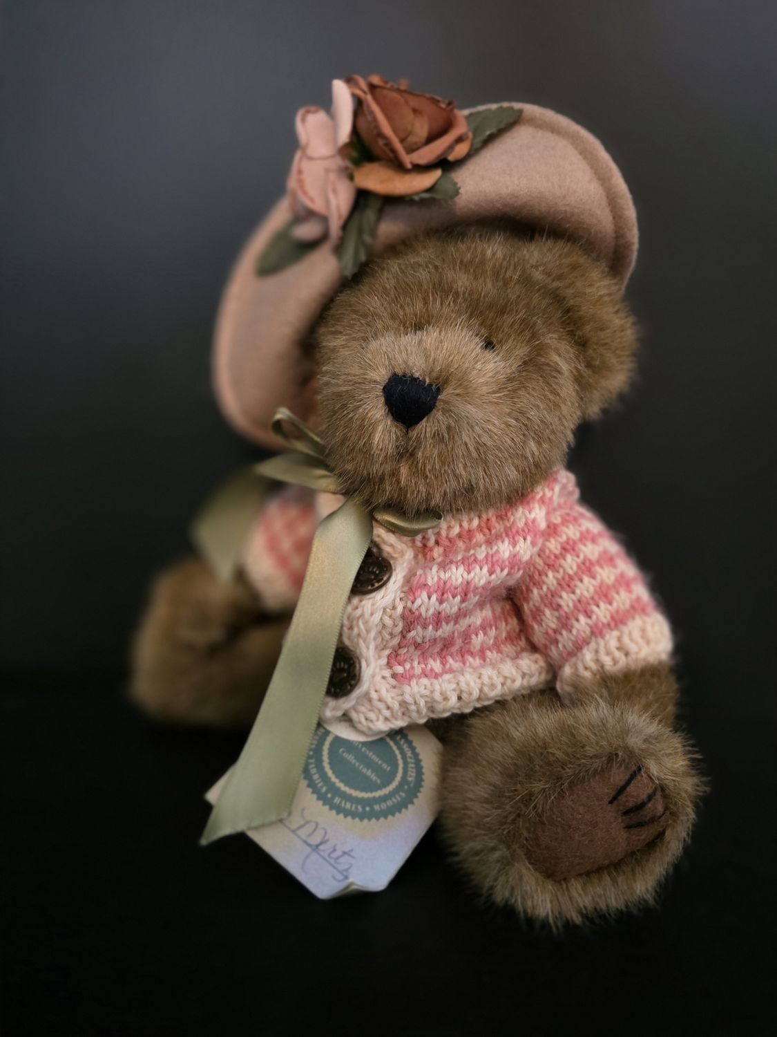 Boyd&#39;s Bears Mrs Mertz Plush 10&quot; Jointed Teddy Bear Vintage Retired 1985-99