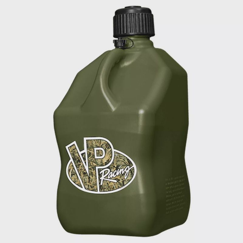 VP Racing 5.5 Gallon Square Camo Racing Utility Jug, 1 Camo Jug With Deluxe  Hose