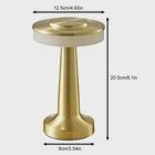 LED Touch Desk Table Lamp Cordless USB Rechargeable Portable Dimmable Light