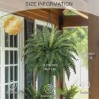FOREST PRINCE 35" Ferns Artificial Bush Plants Large, 2 Artificial Boston Ferns