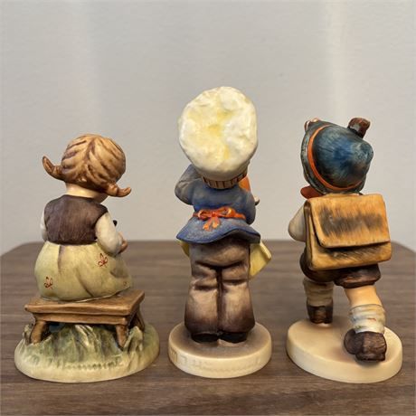 Lot of 3 Hummel Goebel TM5 Figurines-Baker, Busy Student and School Boy