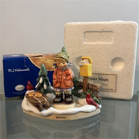 2004 &quot;Winter Magic&quot; 2-Piece Small Hummelscape Set w/ Boxes