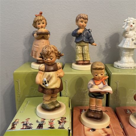 Goebel Hummel Membership Club Figurines w/ Boxes - Lot of 8
