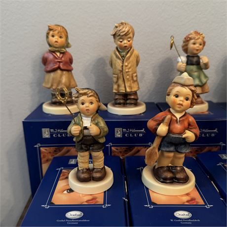 Goebel Hummel Membership Club Figurines w/ Boxes - 8 Hummels