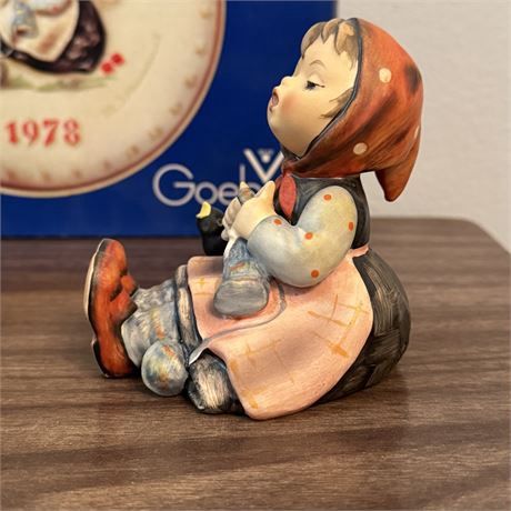 Hummel Goebel Happy Pastime Figurine TM5 &amp; 1978 Annual Plate