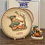 Hummel Goebel Singing Lesson Figurine TM5 &amp; 1979 Annual Plate