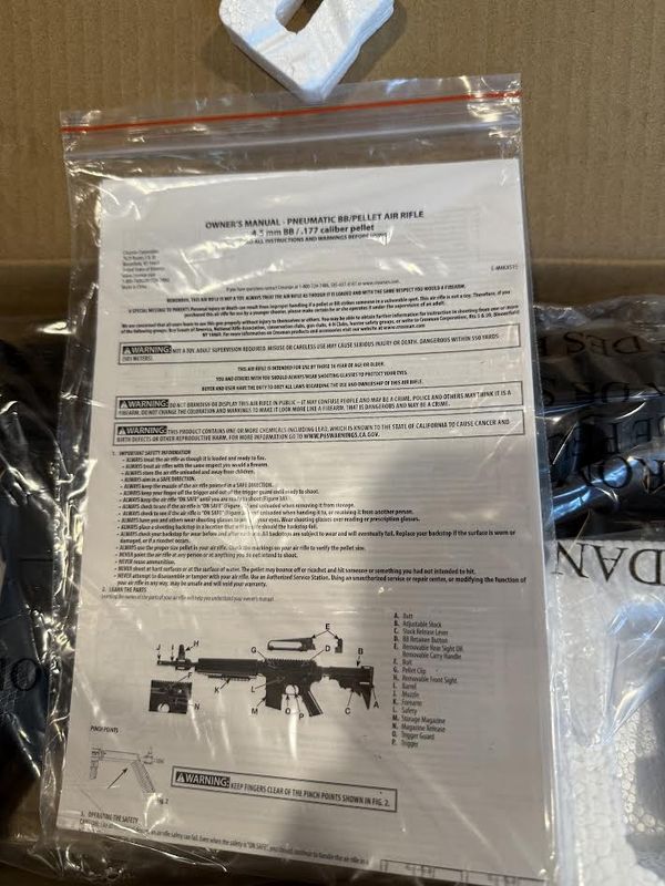 Crosman M4-177 Variable Pump Air Rifle BB Pellets