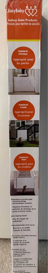 New Easy Baby Retractable Baby Gate 13-55”