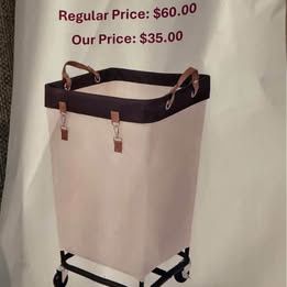 Storage Works Laundry Basket With Wheels