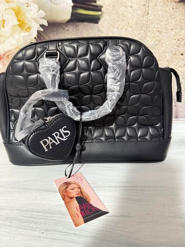 New with Tags Paris Hilton Geneva Satchel Purse