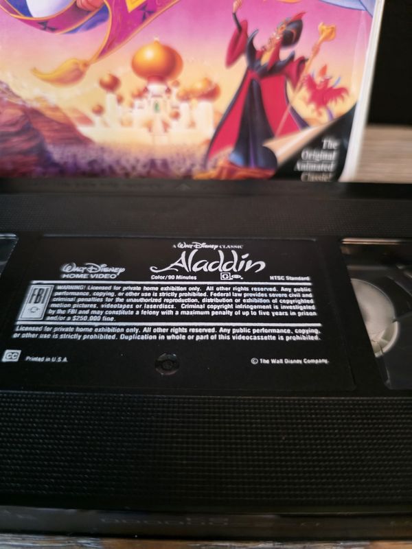 Aladdin (VHS, 1993) black diamond