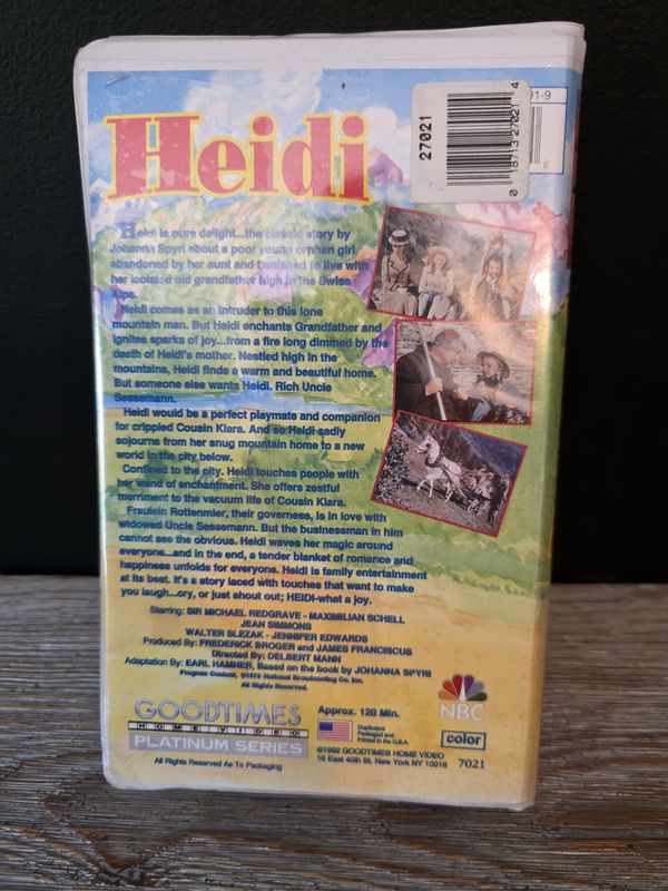 Heidi - The NBC Classic (VHS 1992) SEALED