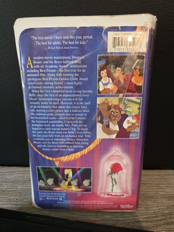 Walt Disney Classic: Beauty And The Beast (VHS) Black Diamond Movie