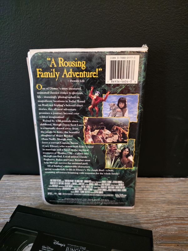 Walt Disney Rudyard Kiplings The Jungle Book 1994 Clamshell VHS Tape