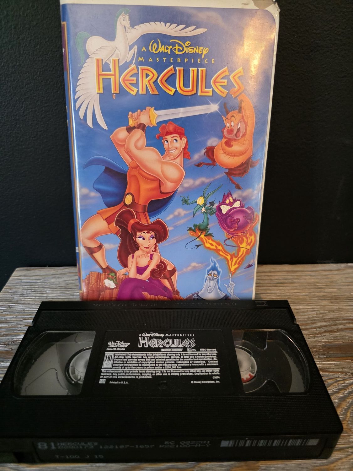 HERCULES Walt Disney Masterpiece VHS Tape Movie Cartoon