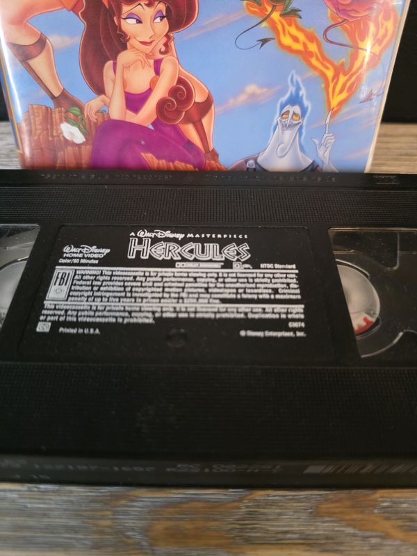 HERCULES Walt Disney Masterpiece VHS Tape Movie Cartoon