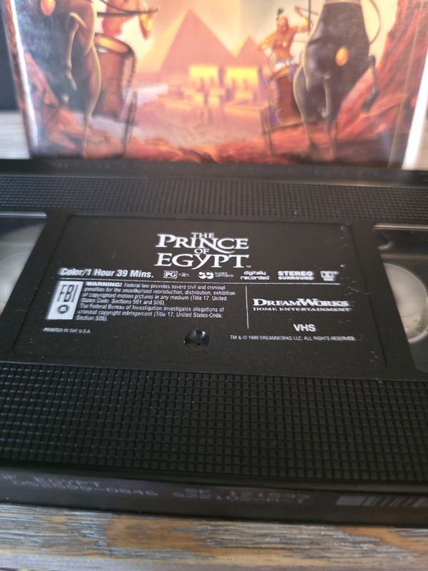 The Prince Of Egypt VHS 1999