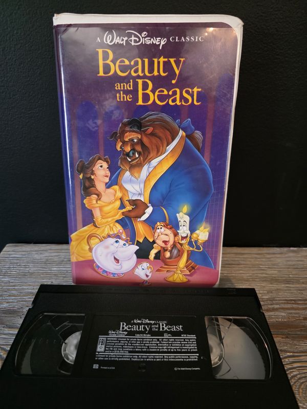 Walt Disney Classic: Beauty And The Beast (VHS) Black Diamond Movie!