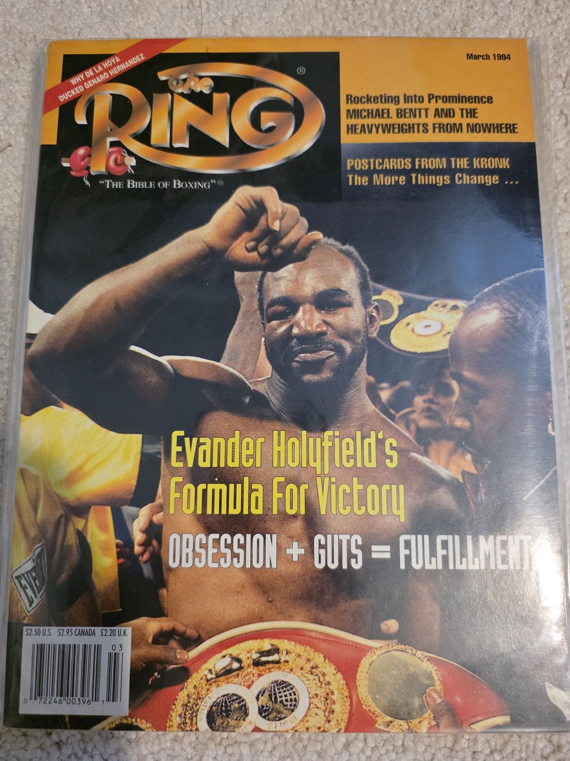 The Ring March 1994 Magazine Evander Holyfield