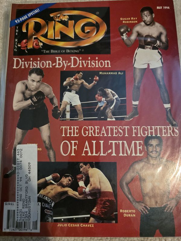THE RING Boxing magazine May 1994 Henry Armstrong ROBERTO DURAN Sugar Ray Robinson