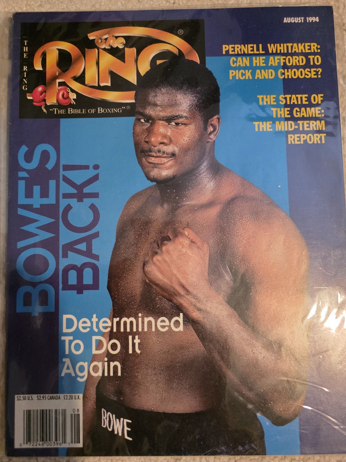 The Ring Boxing Magazine * August 1994 * Riddick Bowe