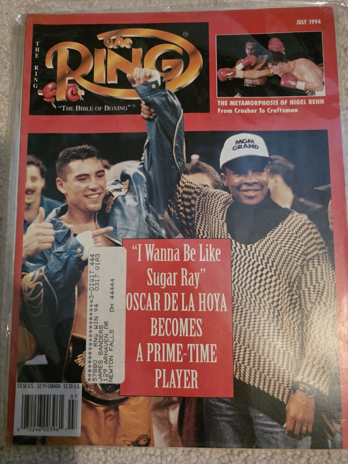 July 1994 RING Magazine - Oscar De La Hoya