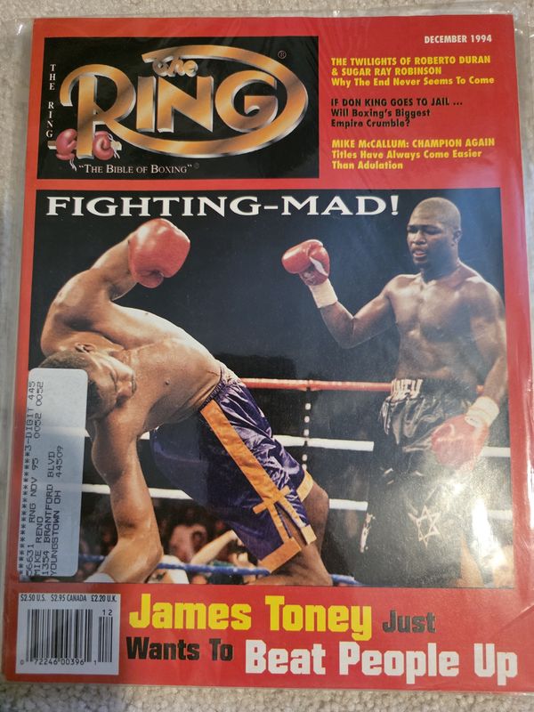 The Ring December 1994 Magazine James Toney vs Charles Williams