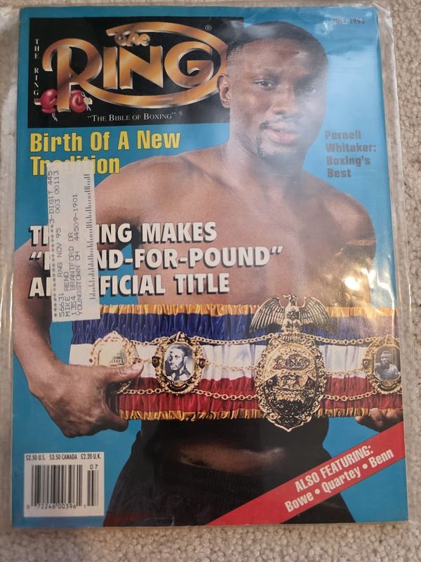 The Ring July 1995 Magazine Pernell Whitaker