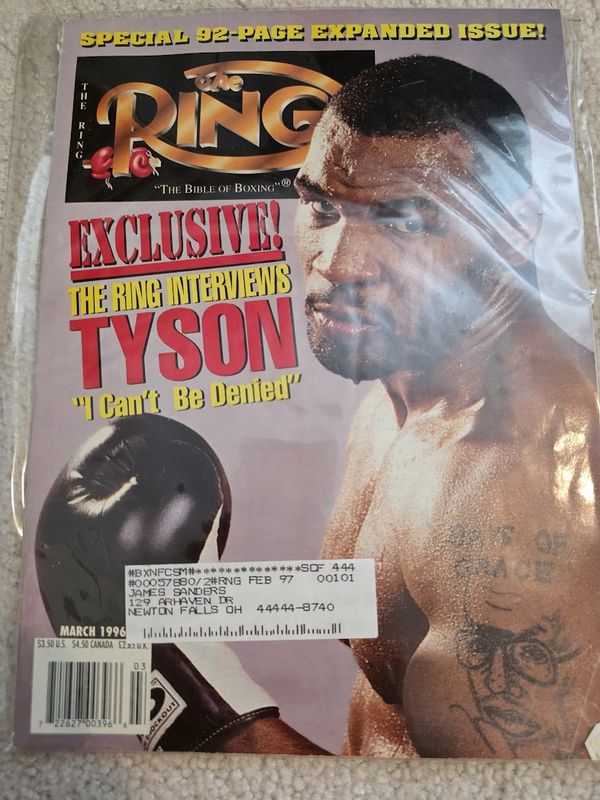 The Ring Magazine March 1996 Mike Tyson Can&#39;t Be Denied