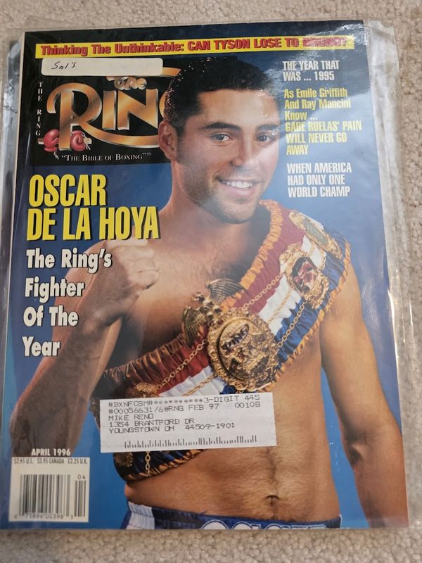 The Ring April 1996 Magazine Oscar De La Hoya