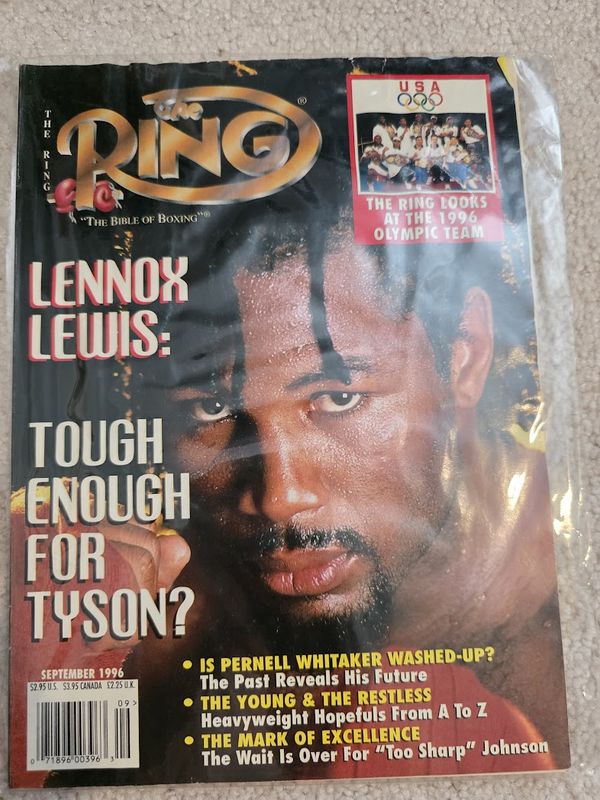 The Ring September 1996 Magazine Lennox Lewis