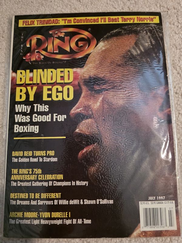 THE RING BOXING VINTAGE MAGAZINE SUGAR RAY LEONARD July 1997