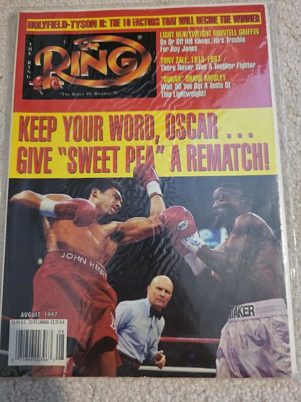 The Ring Boxing Magazine August 1997 Whitaker De La Hoya Holyfield Tyson Mosley