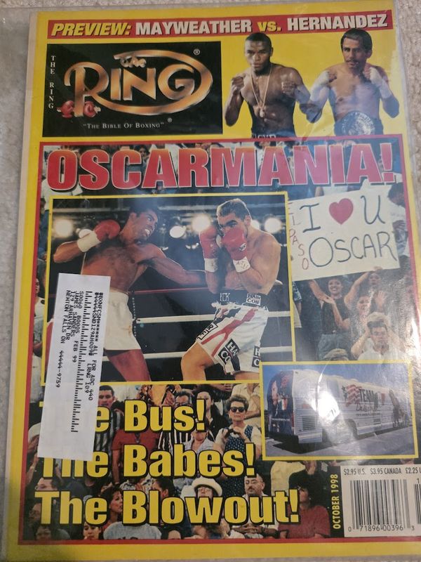 The RING BOXING MAGAZINE Oct 1998 Mayweather vs Hernadez