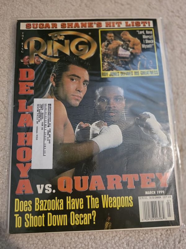 The Ring March 1999 Magazine De La Hoya vs Quartey
